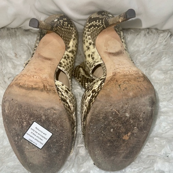 Jimmy Choo Private Peep Toe pumps Python - Picture 8 of 12